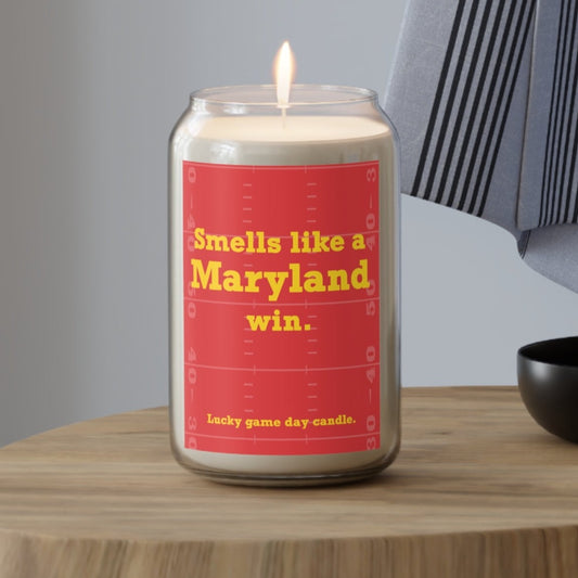 Maryland Football - "Smells like a Maryland win" scented candle (13.75 oz)