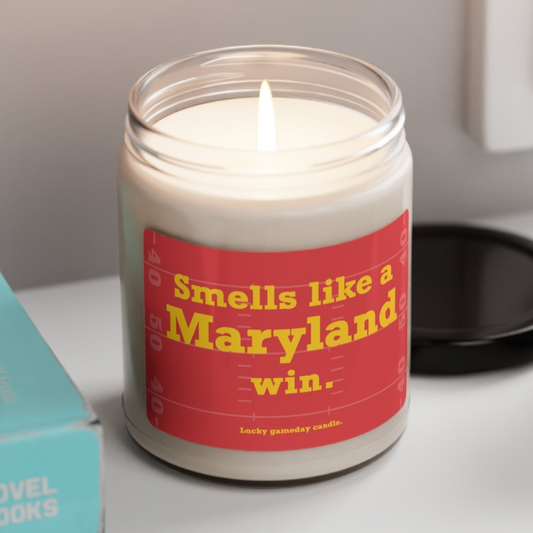 Maryland Football - "Smells like a Maryland win" scented candle (9 oz)