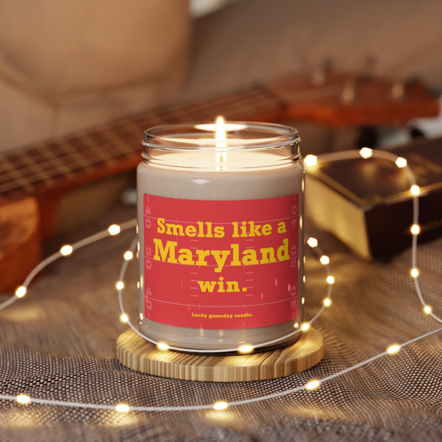 Maryland Football - "Smells like a Maryland win" scented candle (9 oz)