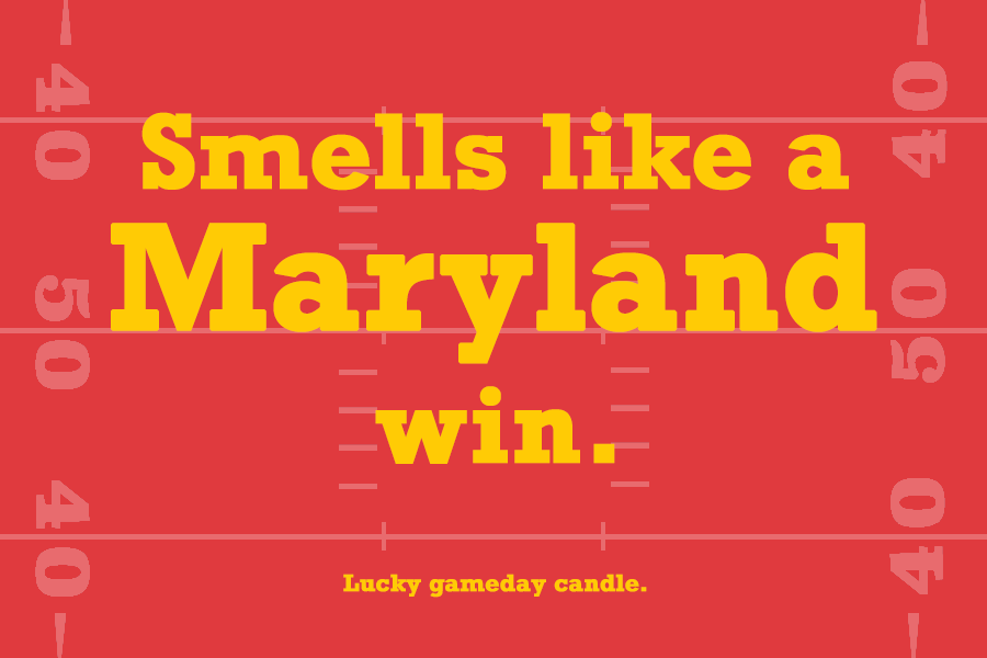 Maryland Football - "Smells like a Maryland win" scented candle (9 oz)