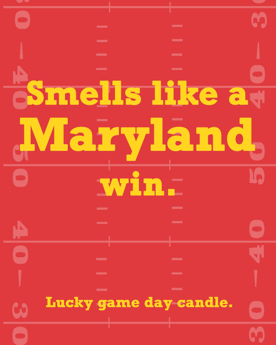 Maryland Football - "Smells like a Maryland win" scented candle (13.75 oz)