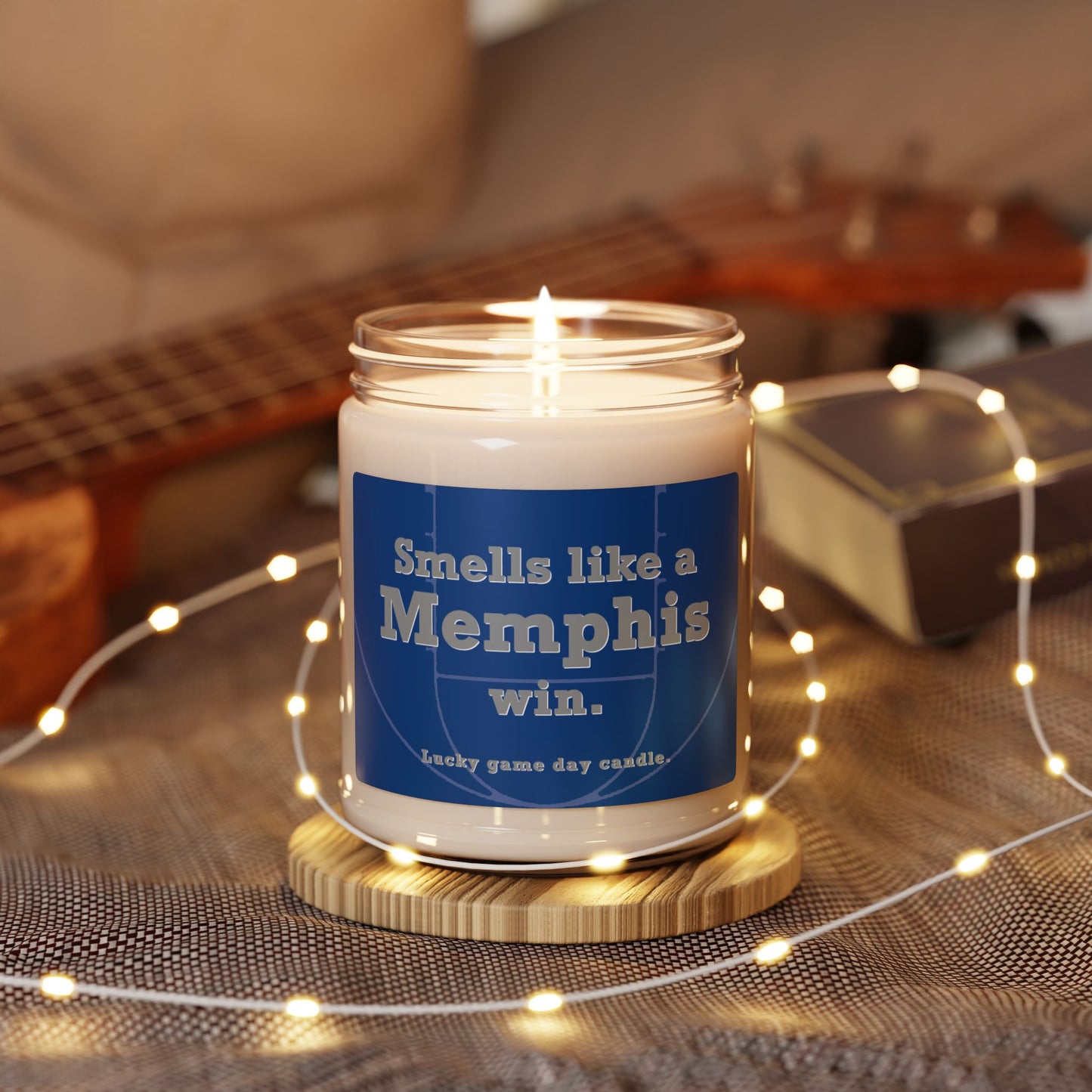 Memphis Basketball - "Smells like a Memphis win" scented candle (9 oz)