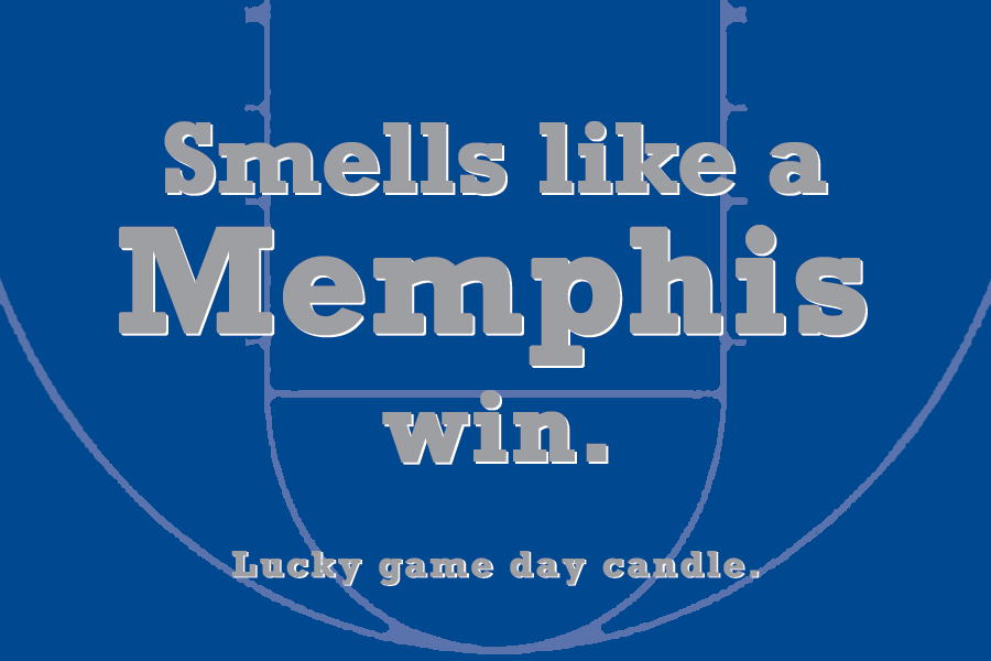 Memphis Basketball - "Smells like a Memphis win" scented candle (9 oz)