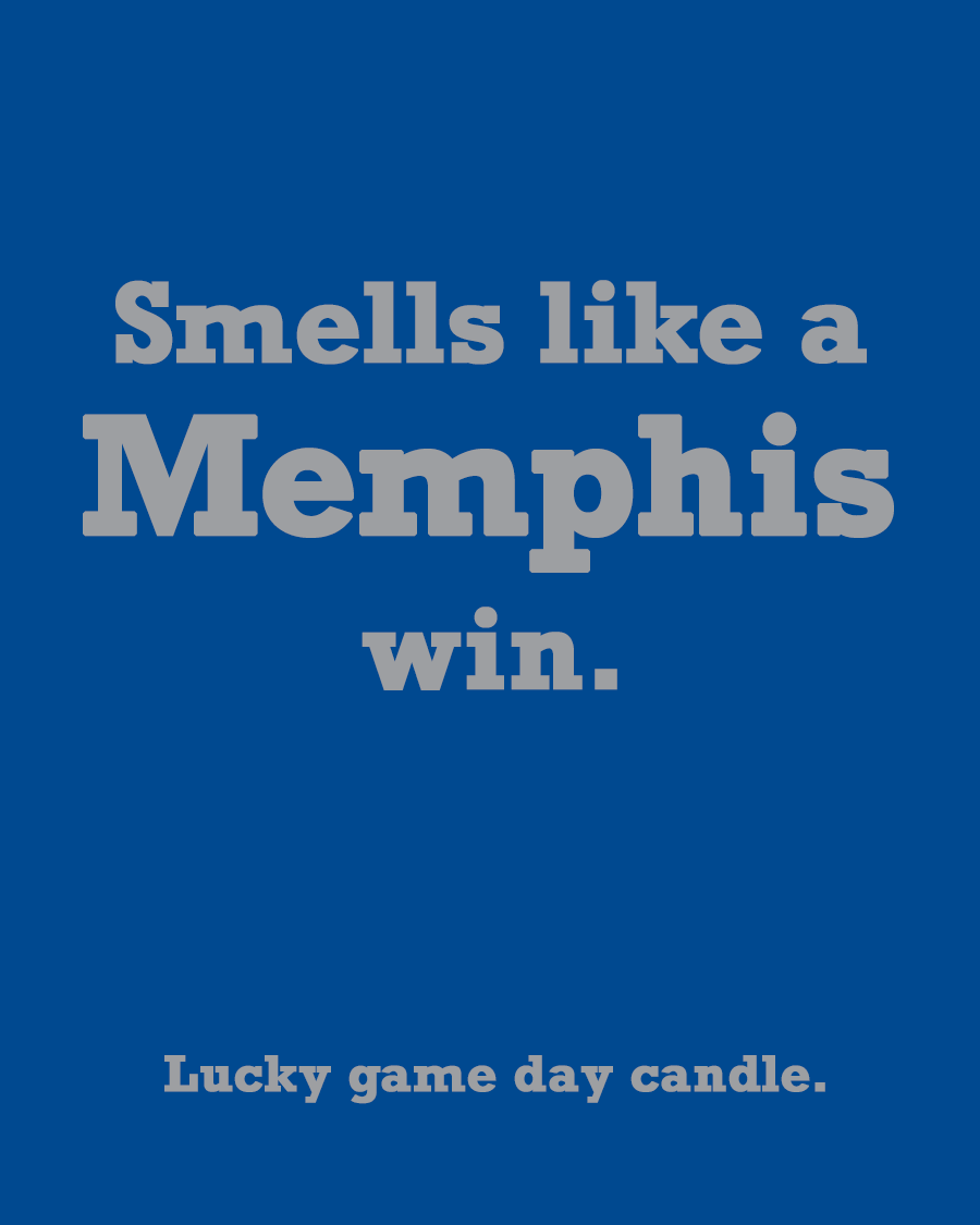 Memphis - "Smells like a Memphis win" scented candle (13.75 oz)