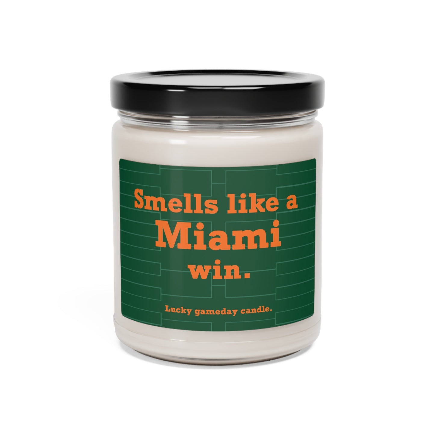 Miami Basketball - "Smells like a Miami win" scented candle (9 oz)