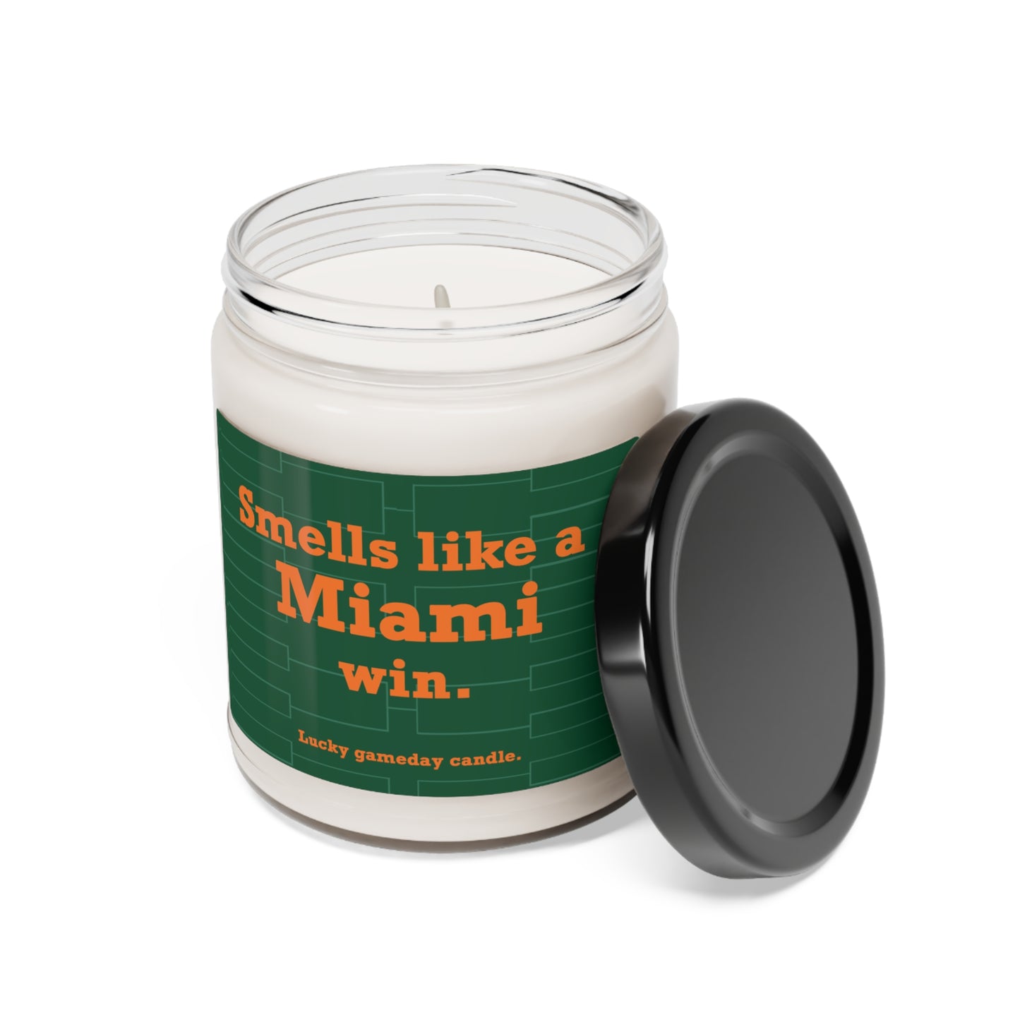 Miami Basketball - "Smells like a Miami win" scented candle (9 oz)