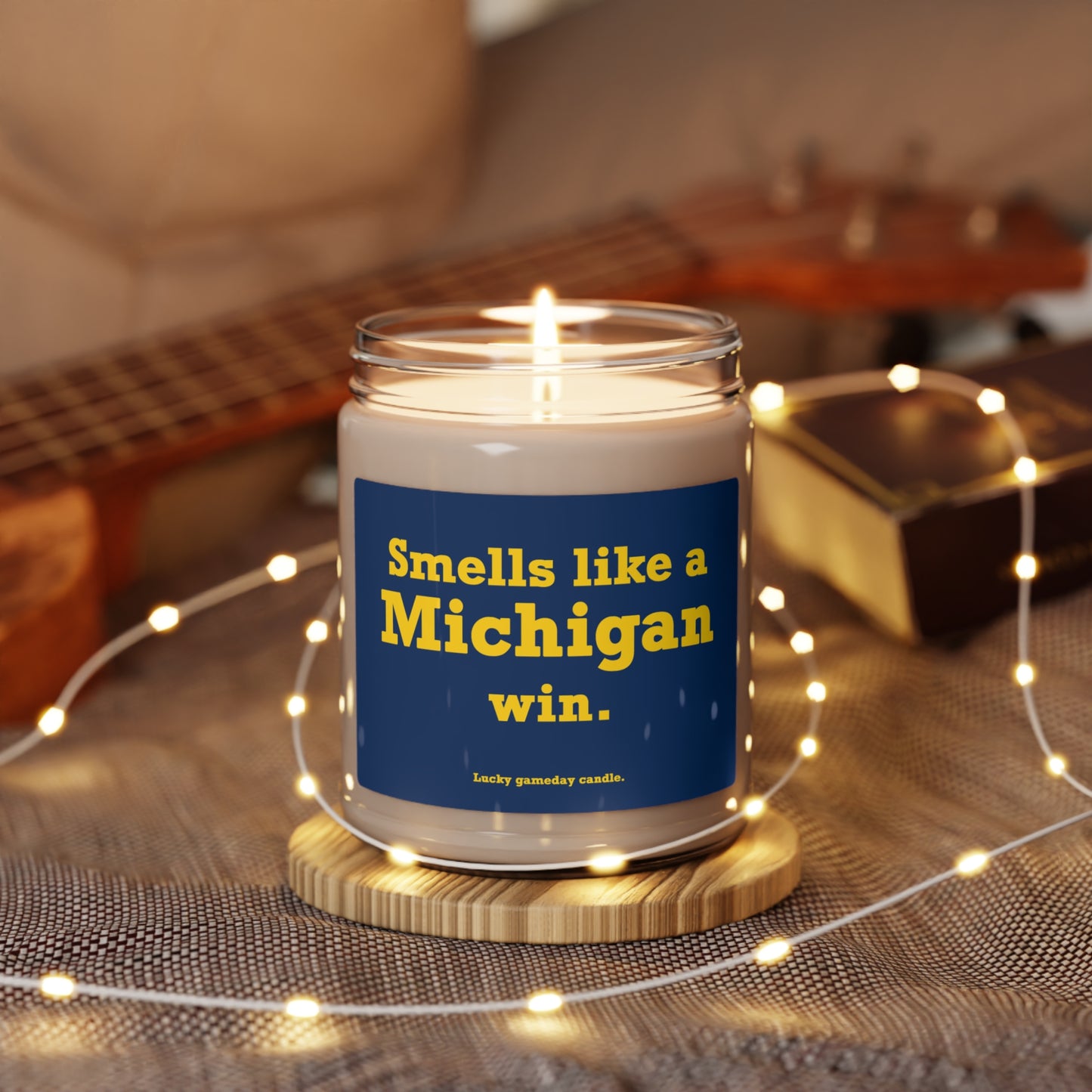 Michigan - "Smells like a Michigan win" scented candle (9 oz)