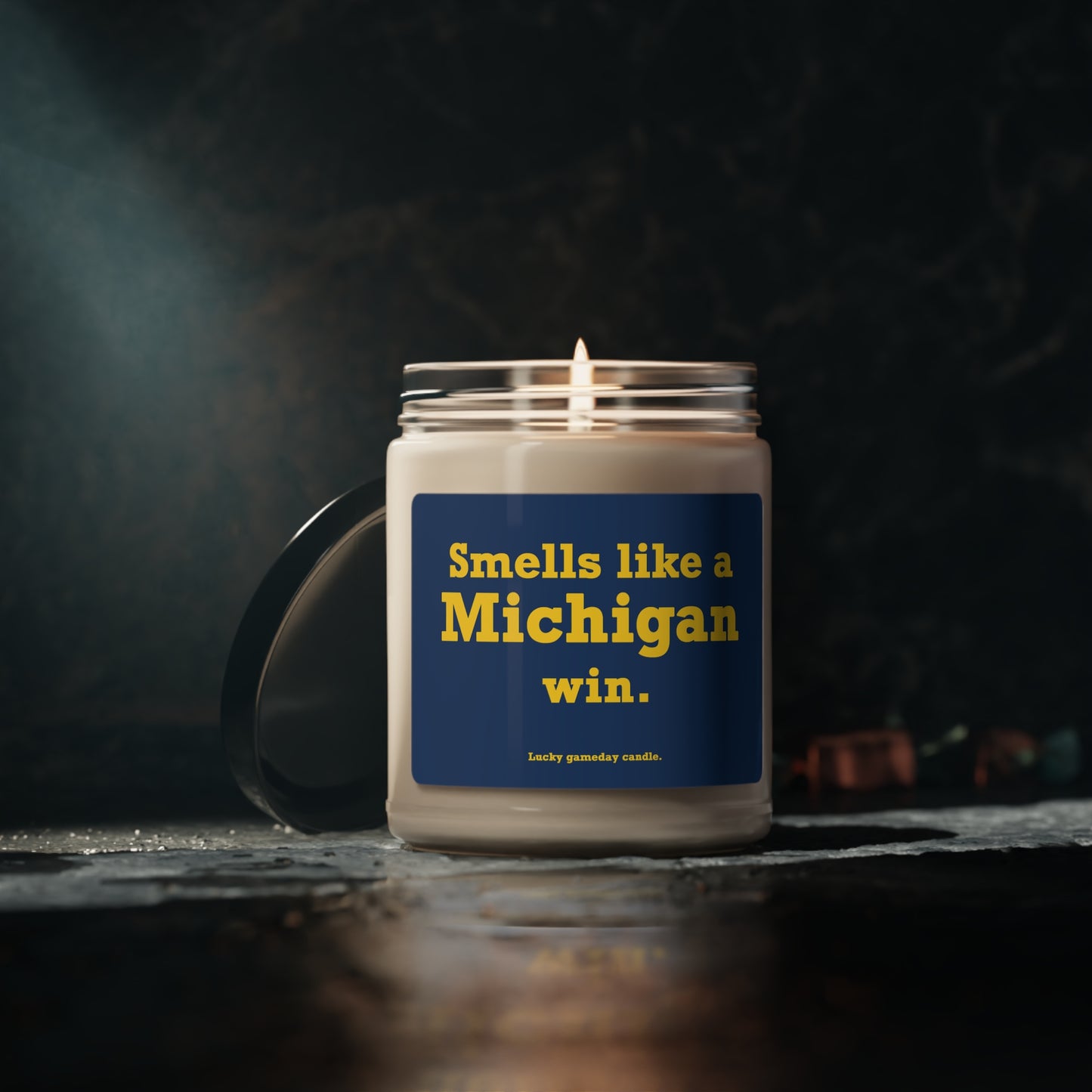 Michigan - "Smells like a Michigan win" scented candle (9 oz)