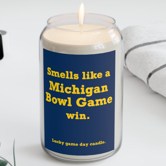 Michigan Bowl  - "Smells Like a Michigan Bowl Game Win" scented candle (13.75 oz)