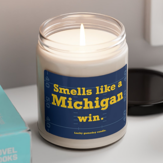 Michigan Football - "Smells like a Michigan win" scented candle (9 oz)