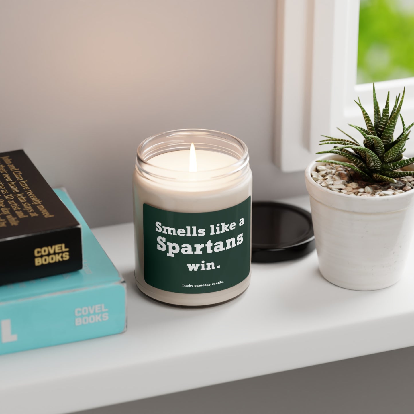 Michigan State - "Smells like a Spartans win" scented candle (9 oz)