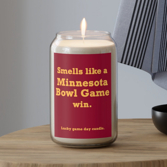 Minnesota Bowl Game - "Smells like a Minnesota Bowl Game win" scented candle (13.75 oz)