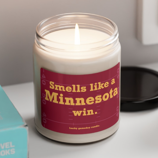 Minnesota Football - "Smells like a Minnesota win" scented candle (9 oz)