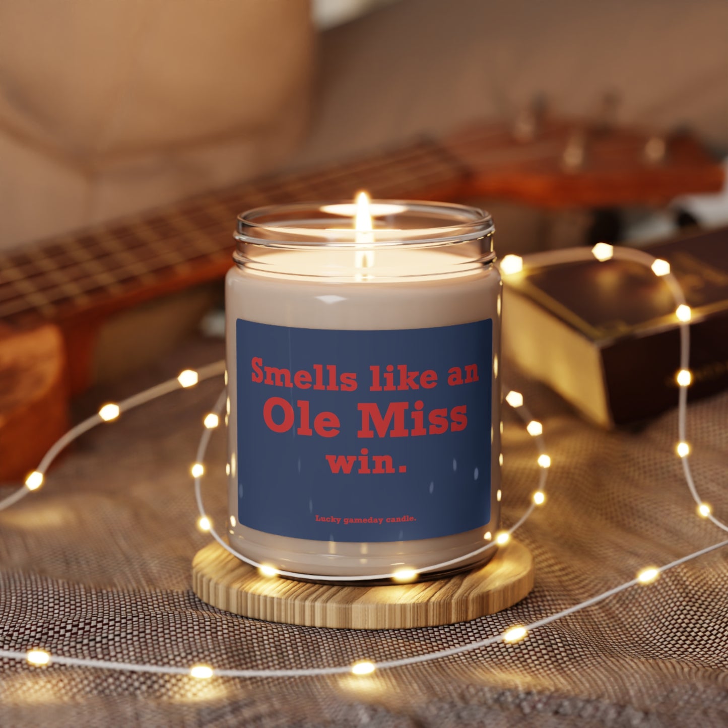 Mississippi - "Smells like an Ole Miss win" scented candle (9 oz)