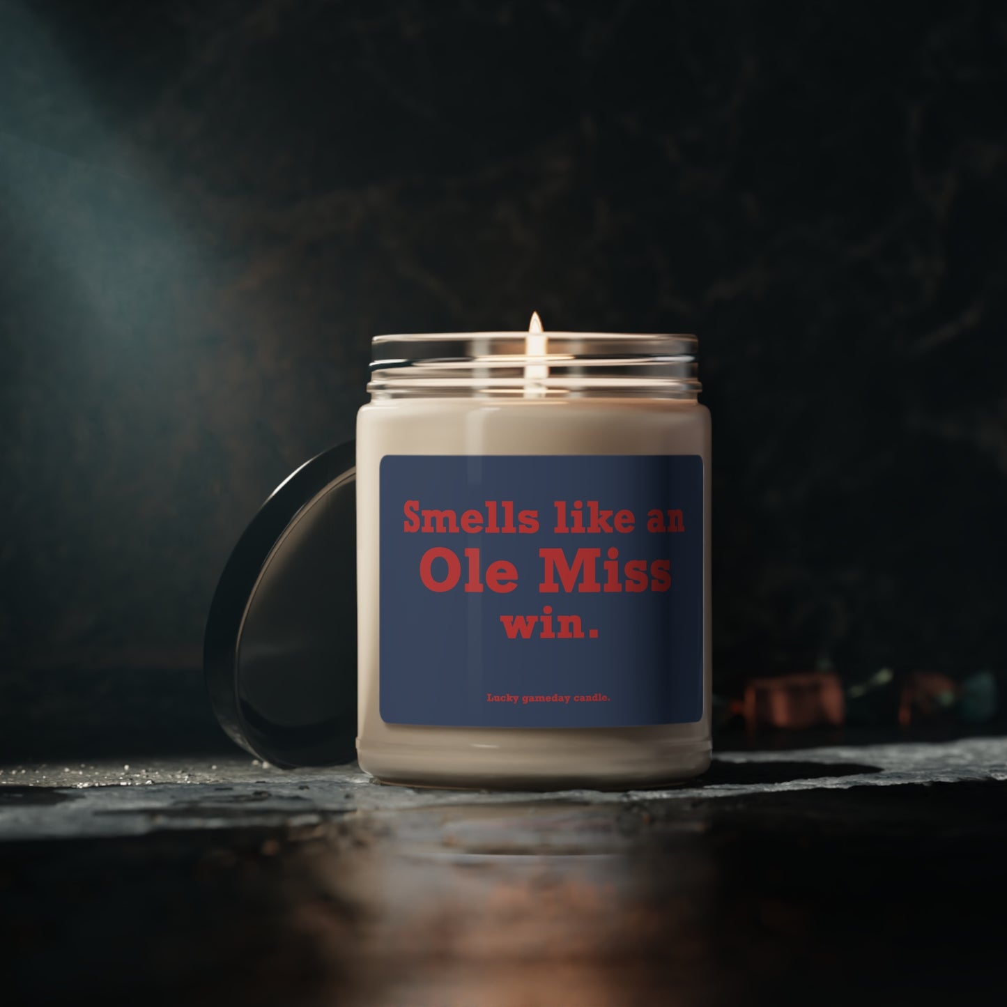 Mississippi - "Smells like an Ole Miss win" scented candle (9 oz)