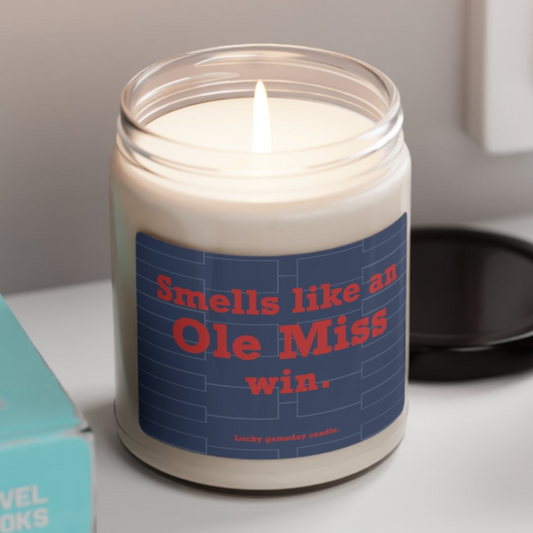 Mississippi Basketball - "Smells like an Ole Miss win" scented candle (9 oz)