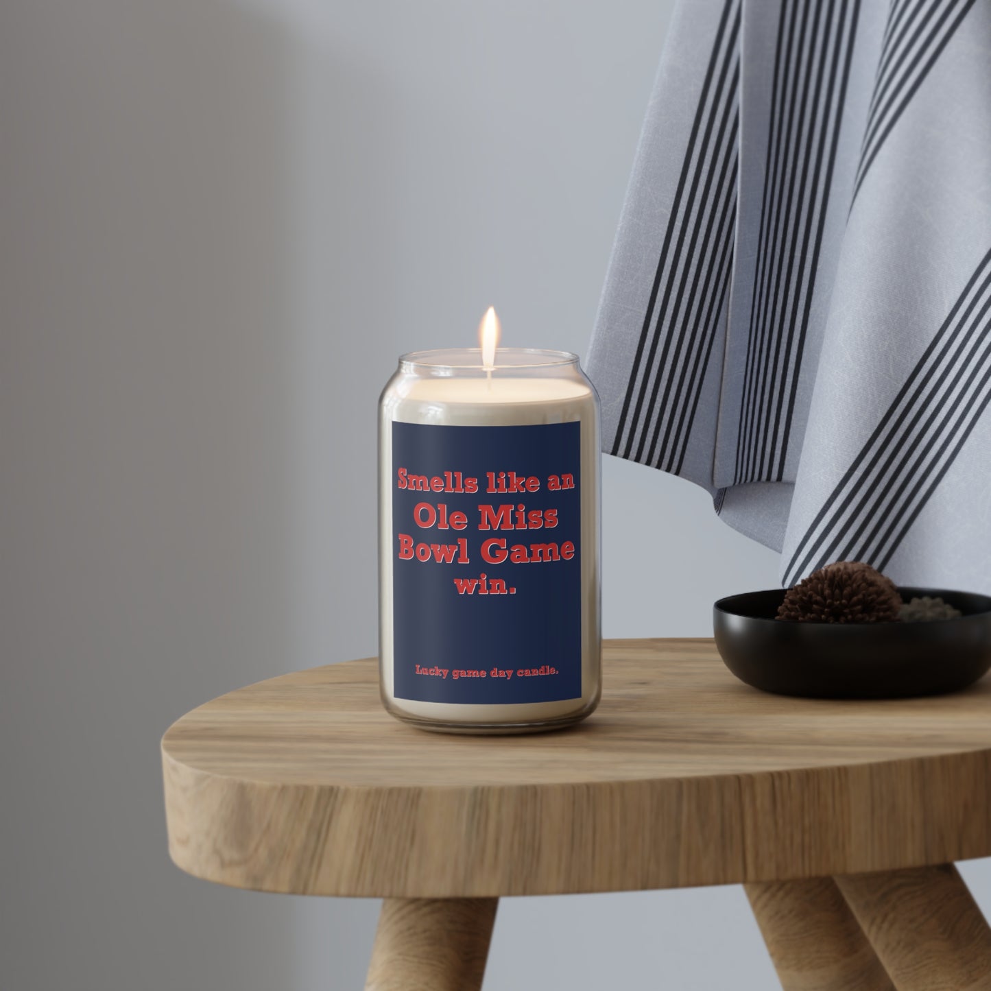Mississippi Bowl Game - "Smells like an Ole Miss Bowl Game win" scented candle (13.75 oz)