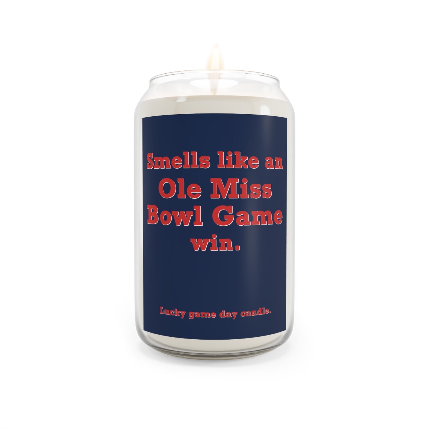 Mississippi Bowl Game - "Smells like an Ole Miss Bowl Game win" scented candle (13.75 oz)