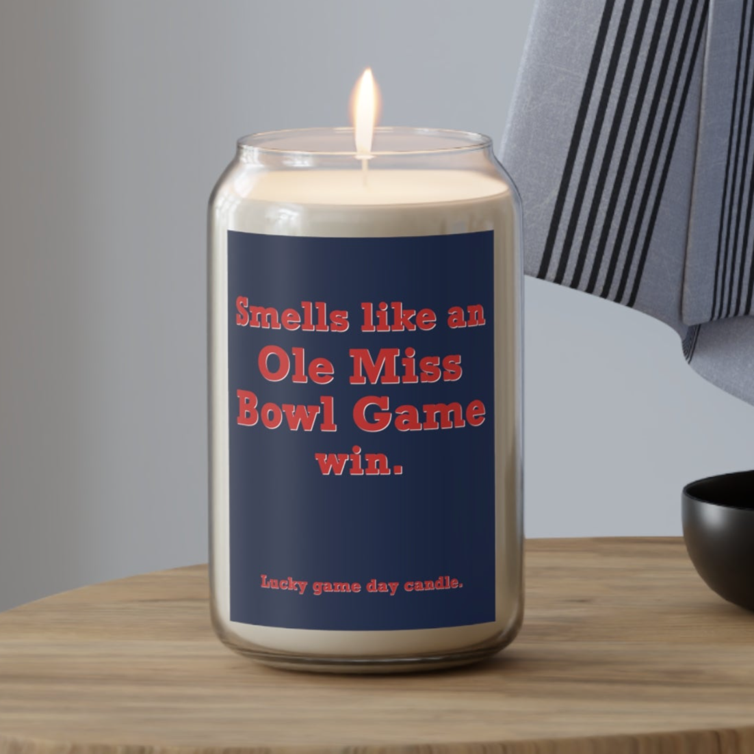Mississippi Bowl Game - "Smells like an Ole Miss Bowl Game win" scented candle (13.75 oz)