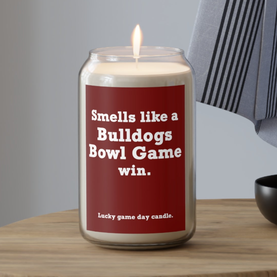 Mississippi State Bowl Game - "Smells like a Bulldogs Bowl Game win" scented candle (13.75 oz)