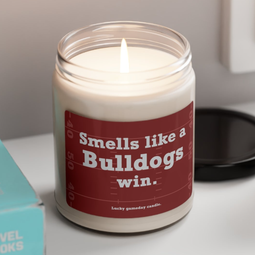 Mississippi State Football - "Smells like a Bulldogs win" scented candle (9 oz)