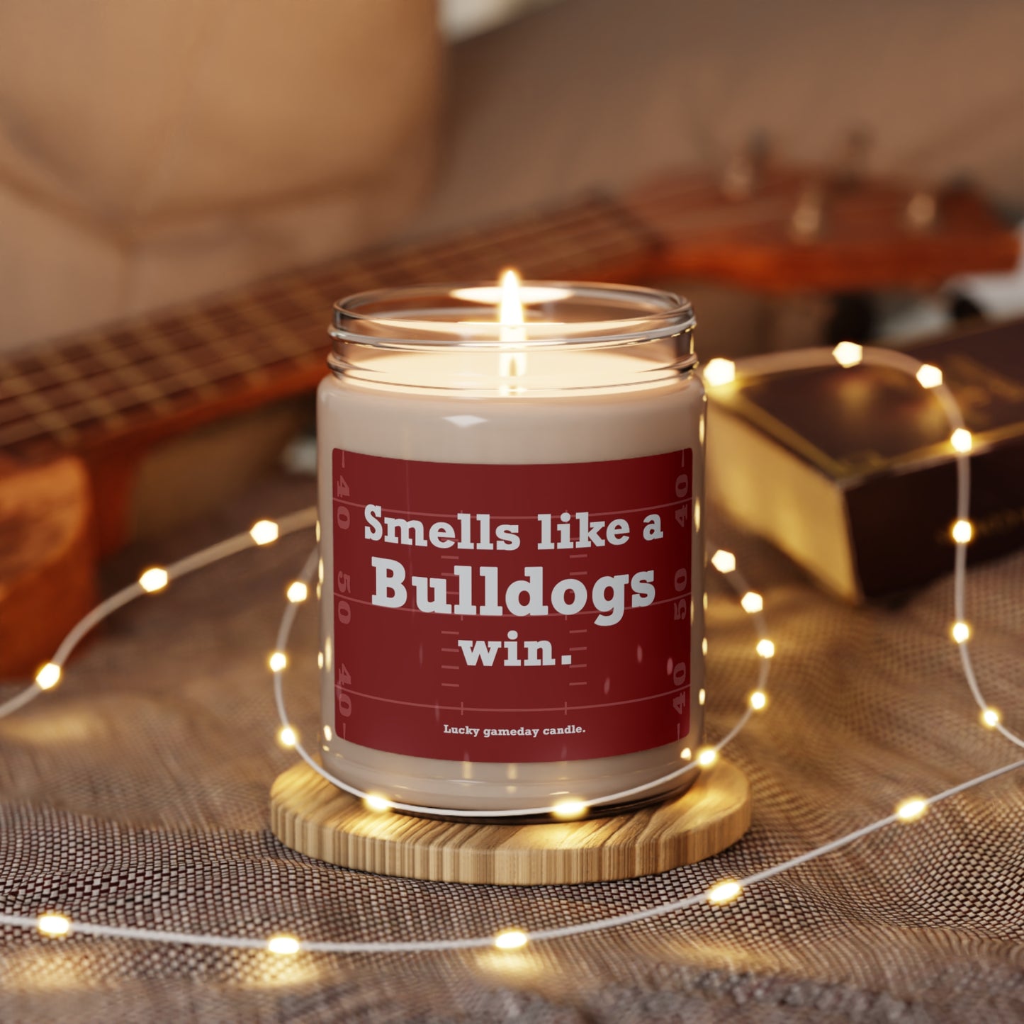 Mississippi State Football - "Smells like a Bulldogs win" scented candle (9 oz)