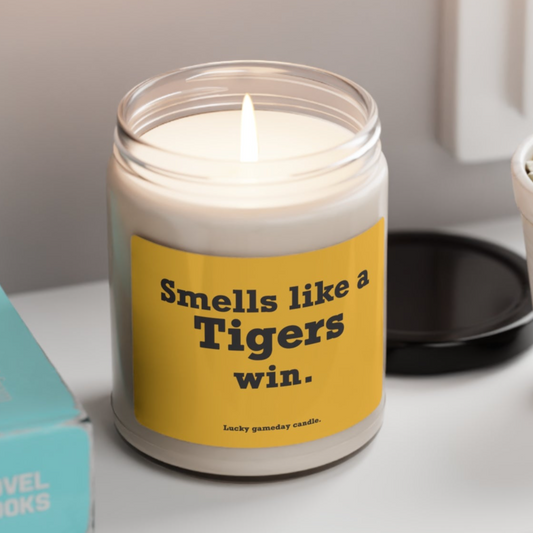 Missouri - "Smells like a Tigers win" scented candle (9 oz)