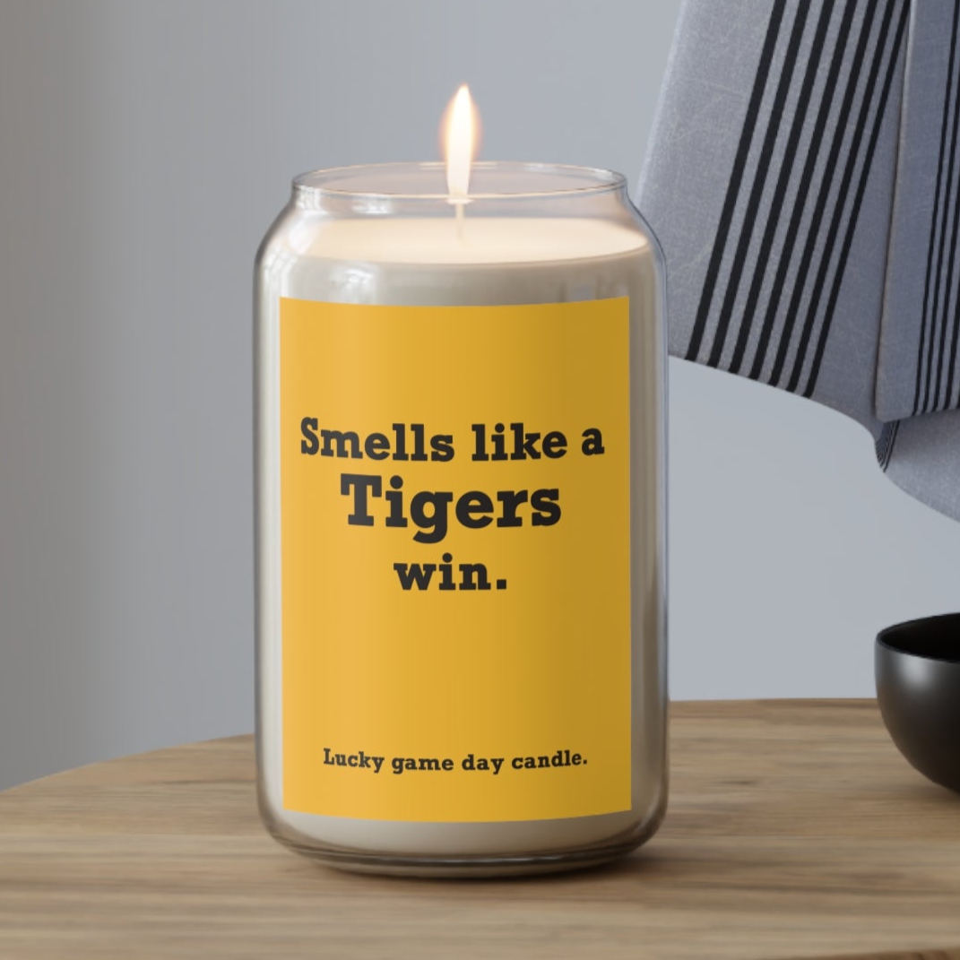 Missouri - "Smells like a Tigers win" scented candle (13.75 oz)