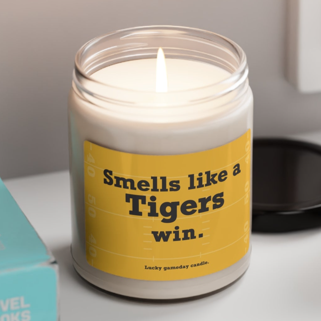 Missouri Football - "Smells like a Tigers win" scented candle (9 oz)