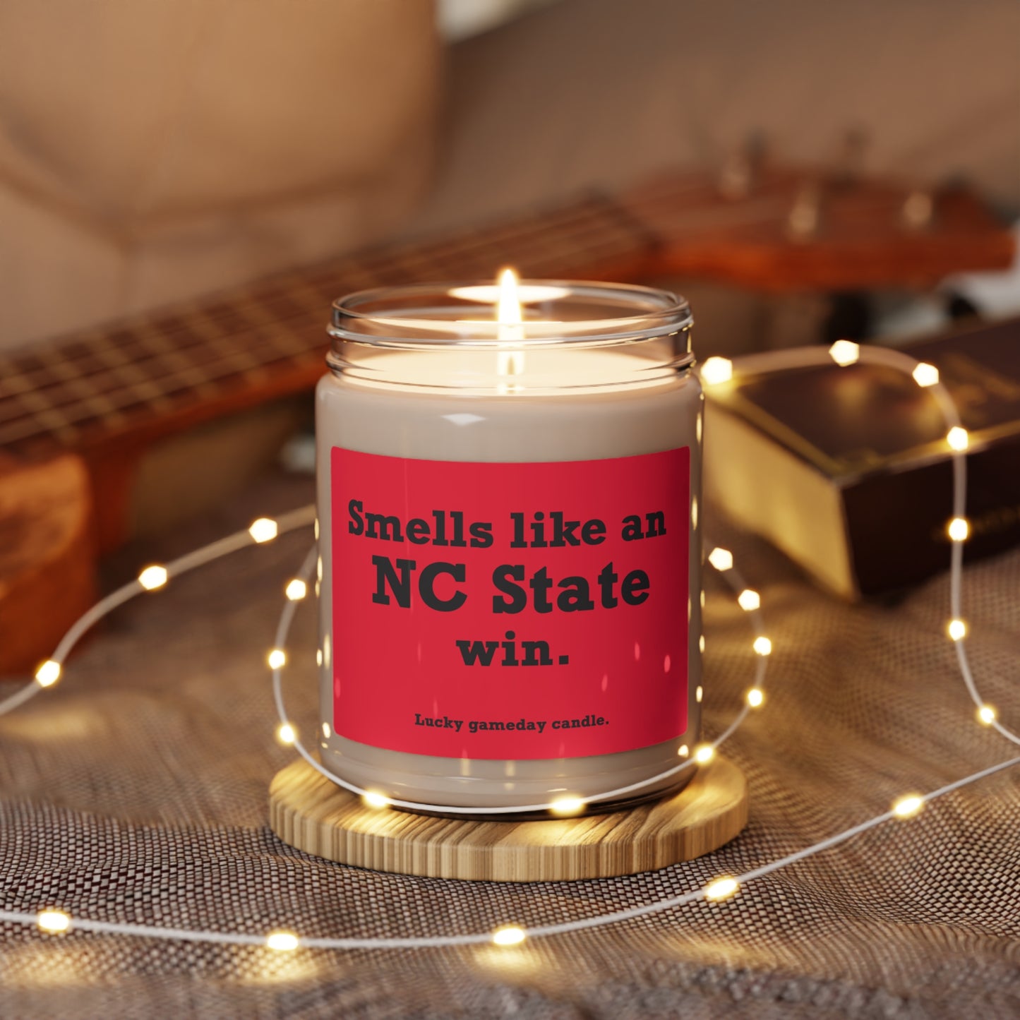 NC State - "Smells like an NC State win" scented candle (9 oz)