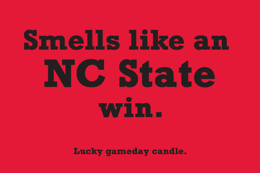 NC State - "Smells like an NC State win" scented candle (9 oz)