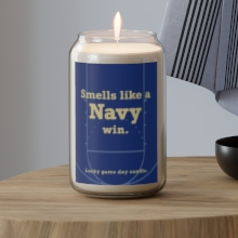 Navy Basketball - "Smells like a Navy win" scented candle (13.75 oz)