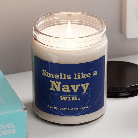 Navy Basketball - Smells Like a Navy Win (9 oz) scented candle