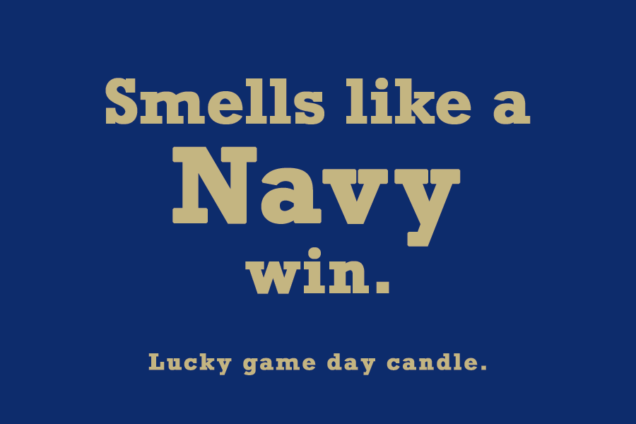 Navy - "Smells like a Navy win" scented candle (9 oz)