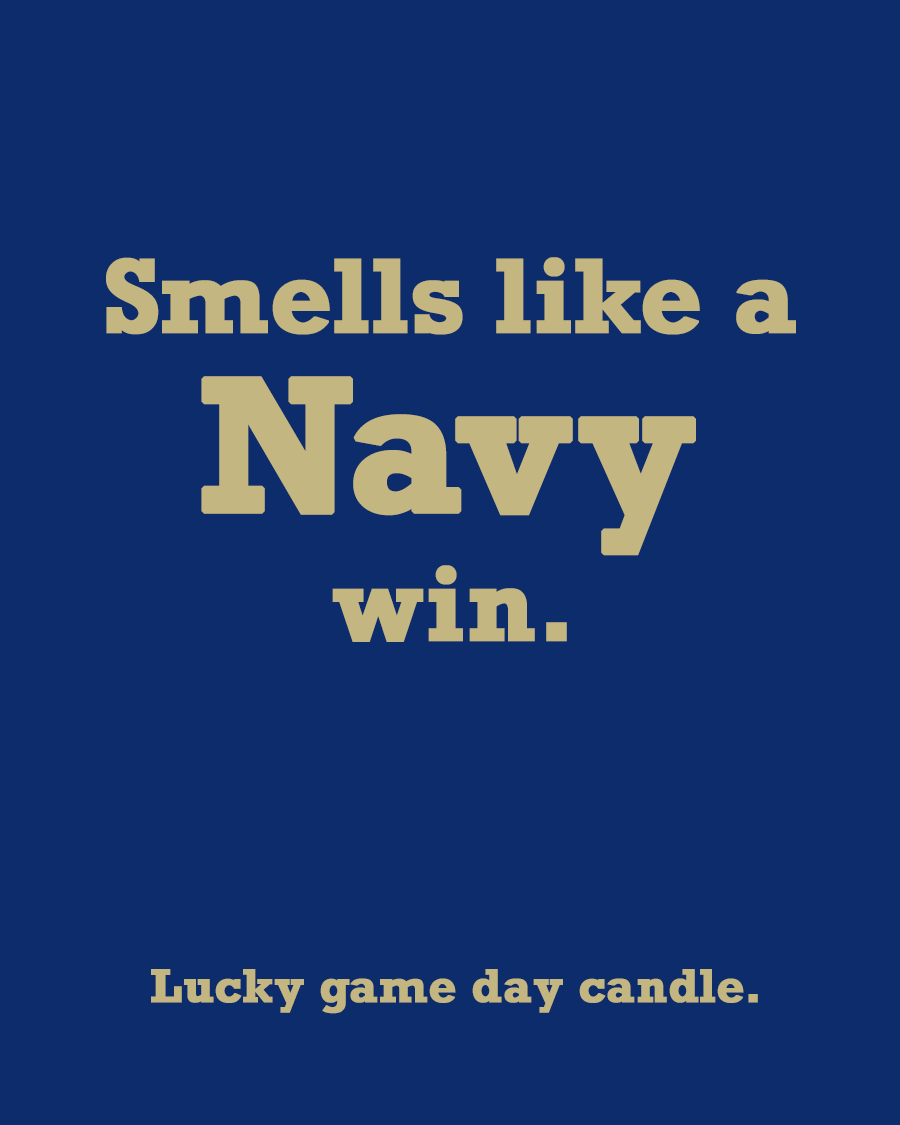 Navy - "Smells like a Navy win" scented candle (13.75 oz)