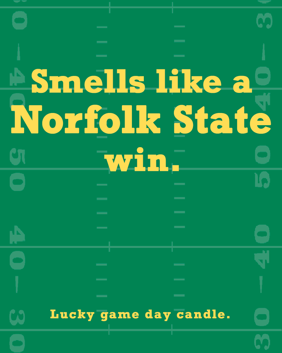 Norfolk State Football - Smells Like a Norfolk State Win (13.75 oz) scented candle