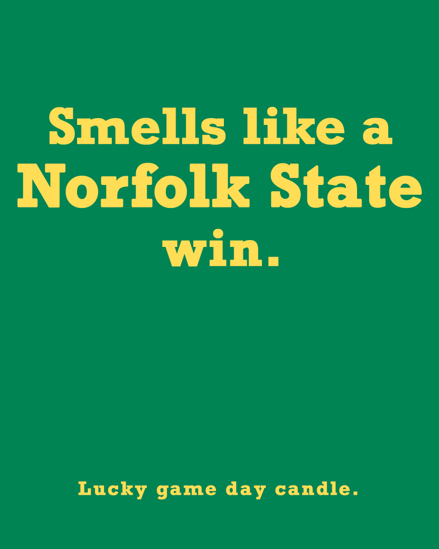 Norfolk State - Smells Like a Norfolk State Win (13.75 oz) scented candle