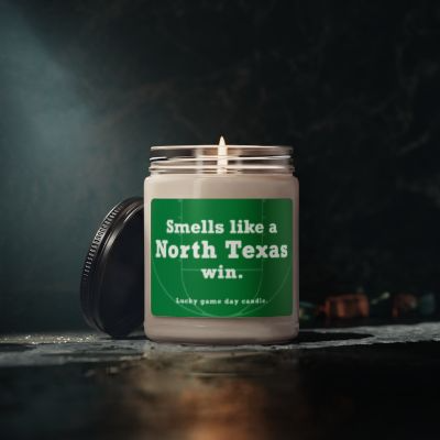 North Texas Basketball - "Smells like a North Texas win" scented candle (9 oz)