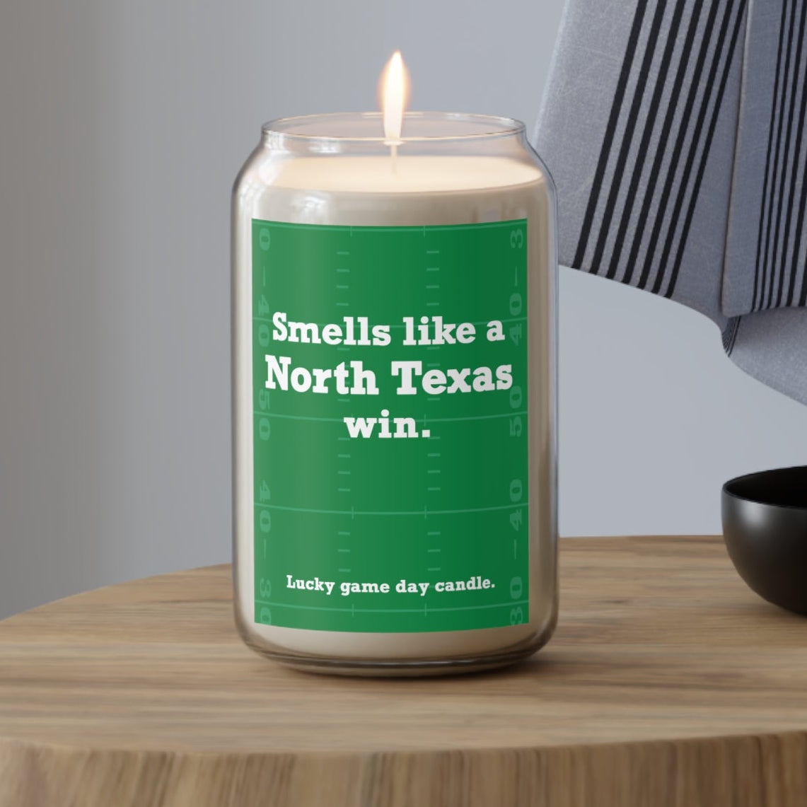 North Texas Football - Smells Like a North Texas Win (13.75 oz) scented candle 