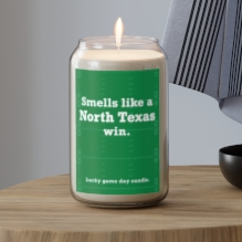 North Texas Football - "Smells like a North Texas win" scented candle (13.75 oz)
