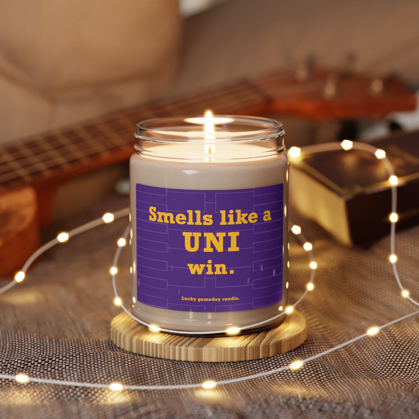 Northern Iowa Basketball - "Smells like a UNI win" scented candle (9 oz)