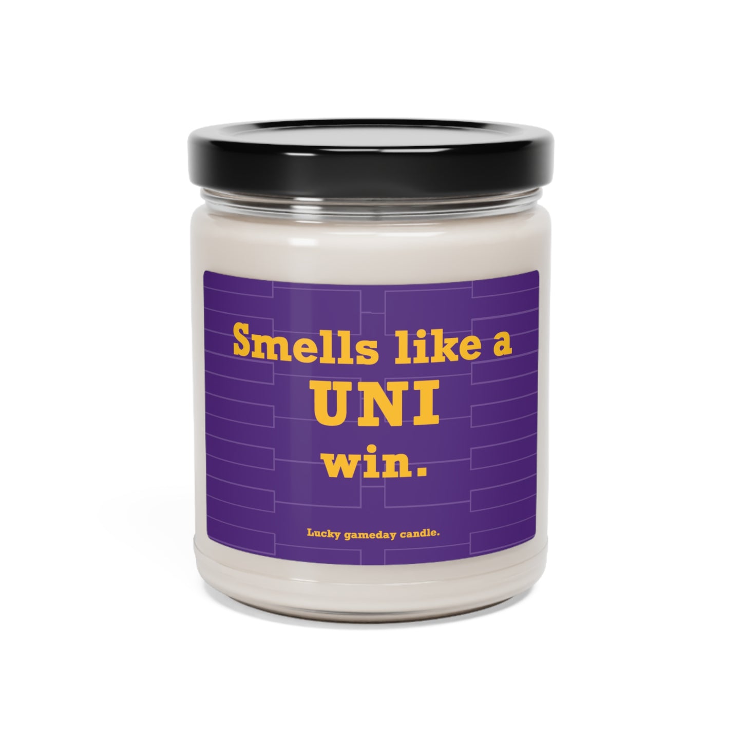 Northern Iowa Basketball - "Smells like a UNI win" scented candle (9 oz)