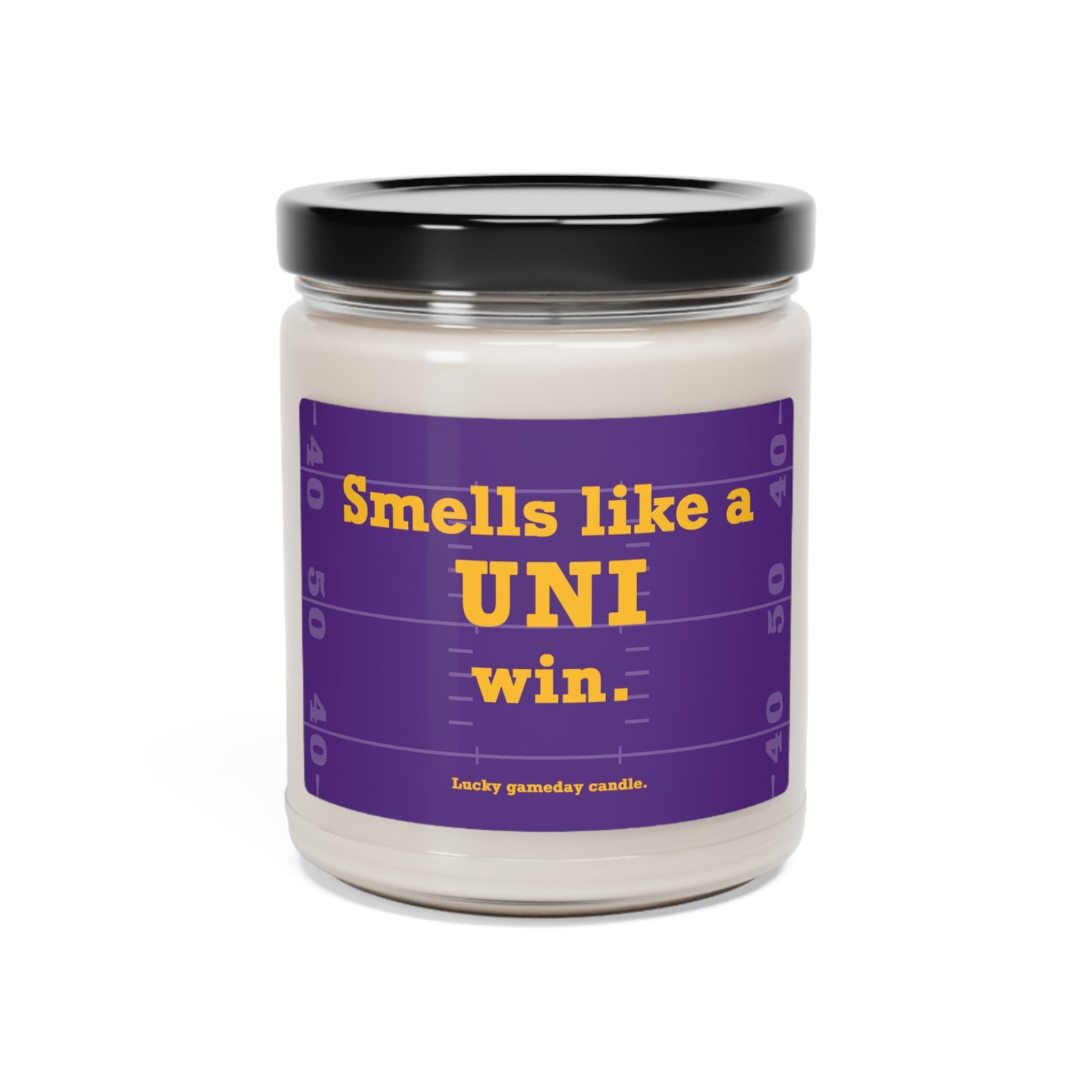 Northern Iowa Football - "Smells like a UNI win" scented candle (9 oz)