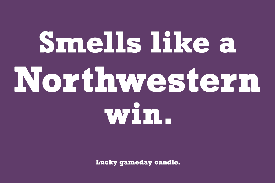 Northwestern - "Smells like a Northwestern win" scented candle (9 oz)