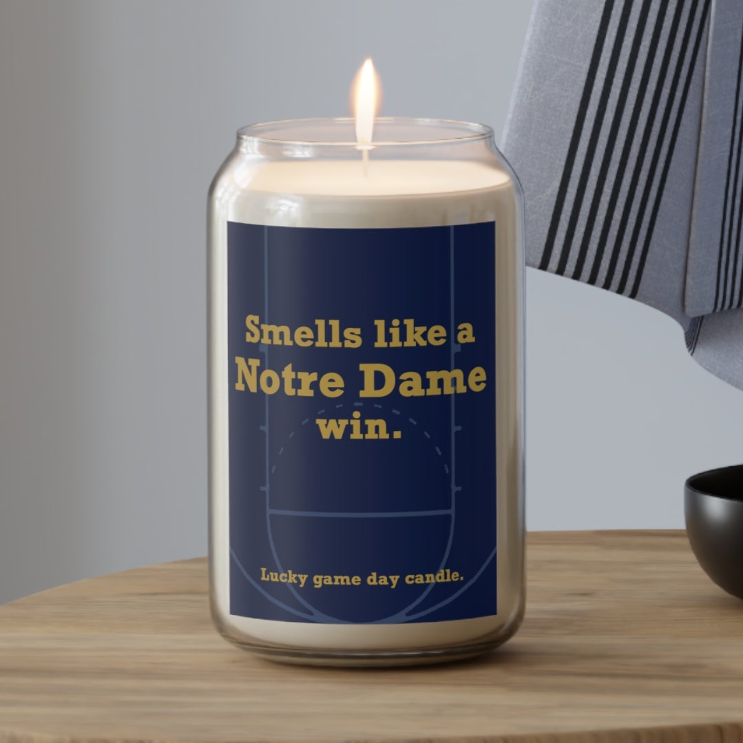 Notre Dame Basketball - "Smells like a Notre Dame win" scented candle (13.75 oz)