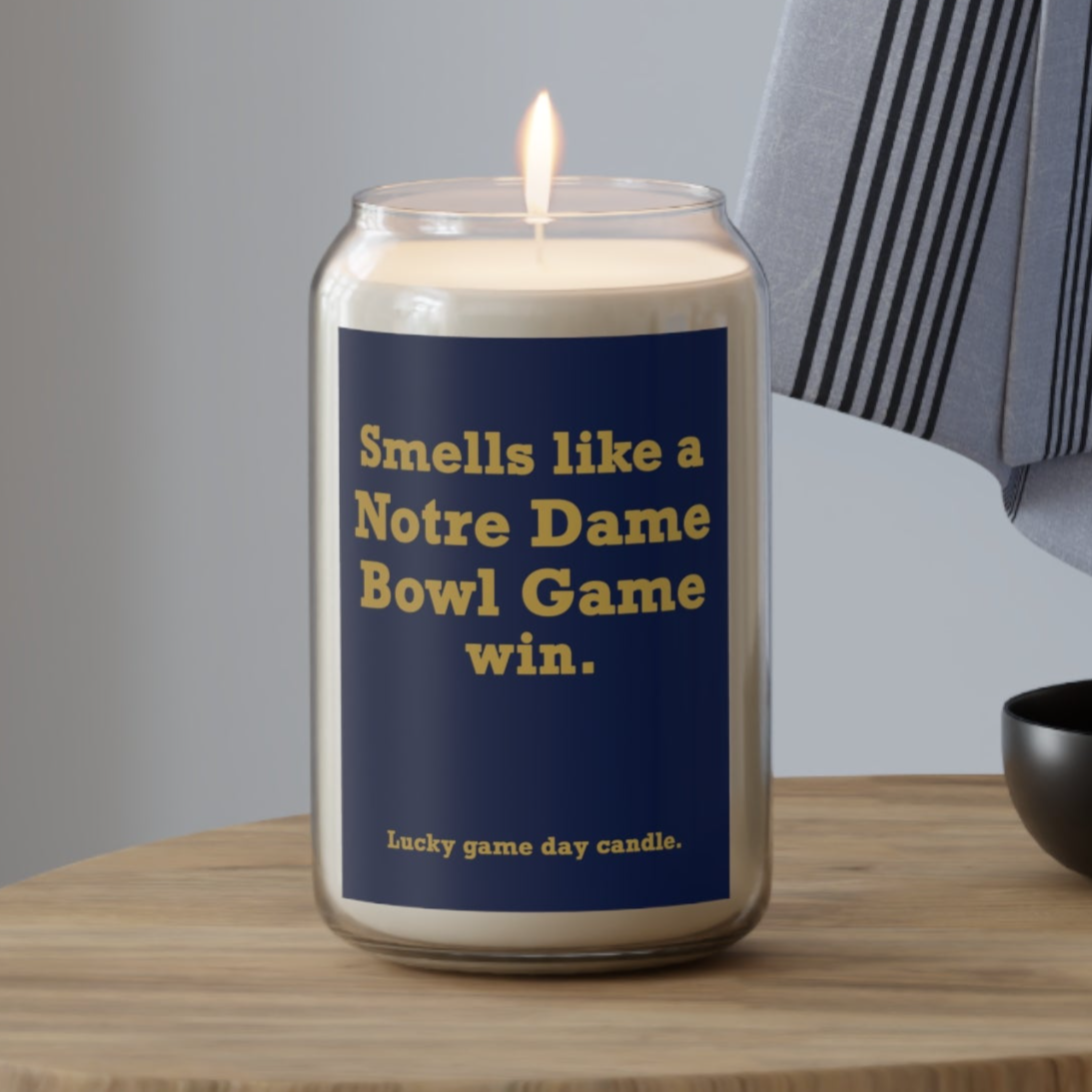 Notre Dame Bowl Game - "Smells like a Notre Dame Bowl Game win" scented candle (13.75 oz)