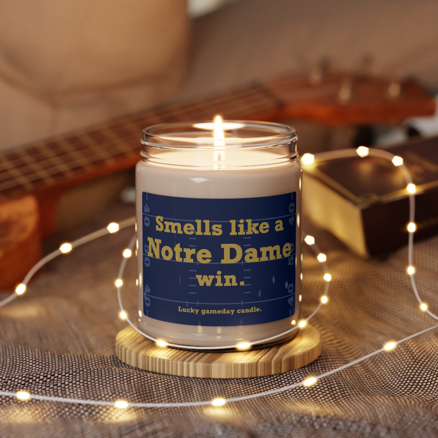 Notre Dame Football - "Smells like a Notre Dame win" scented candle (9 oz)