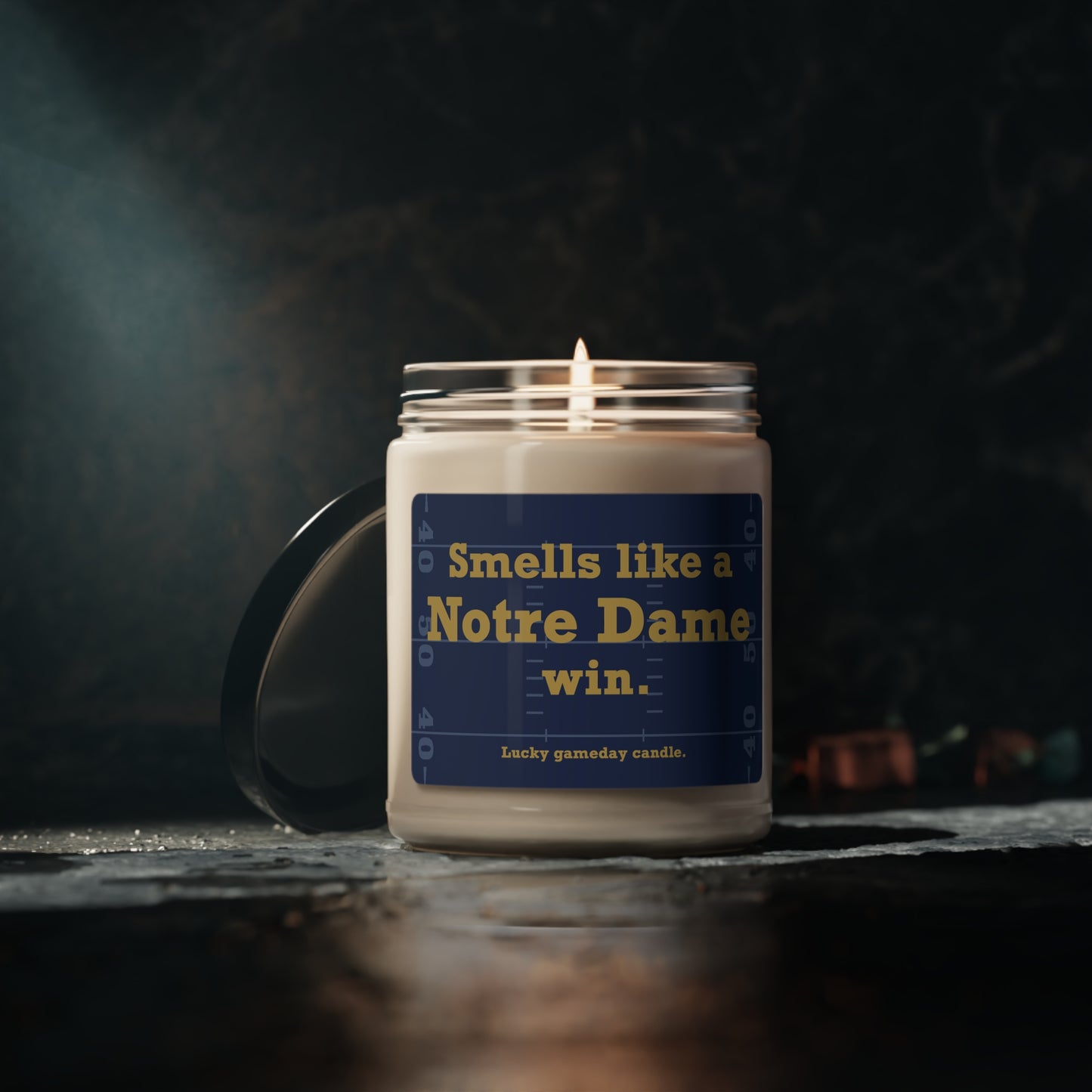 Notre Dame Football - "Smells like a Notre Dame win" scented candle (9 oz)