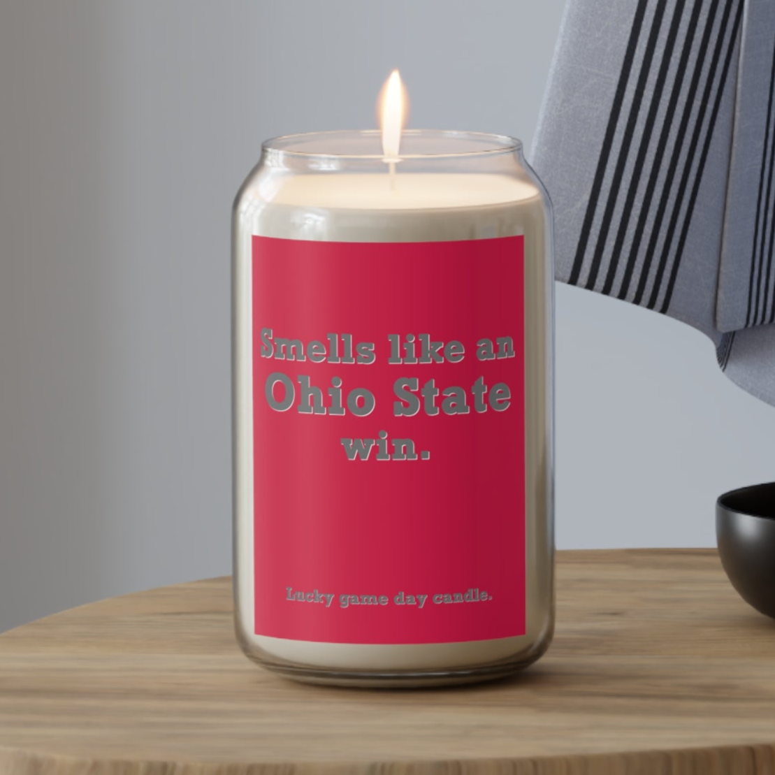 Ohio State - "Smells like an Ohio State win" scented candle (13.75 oz)