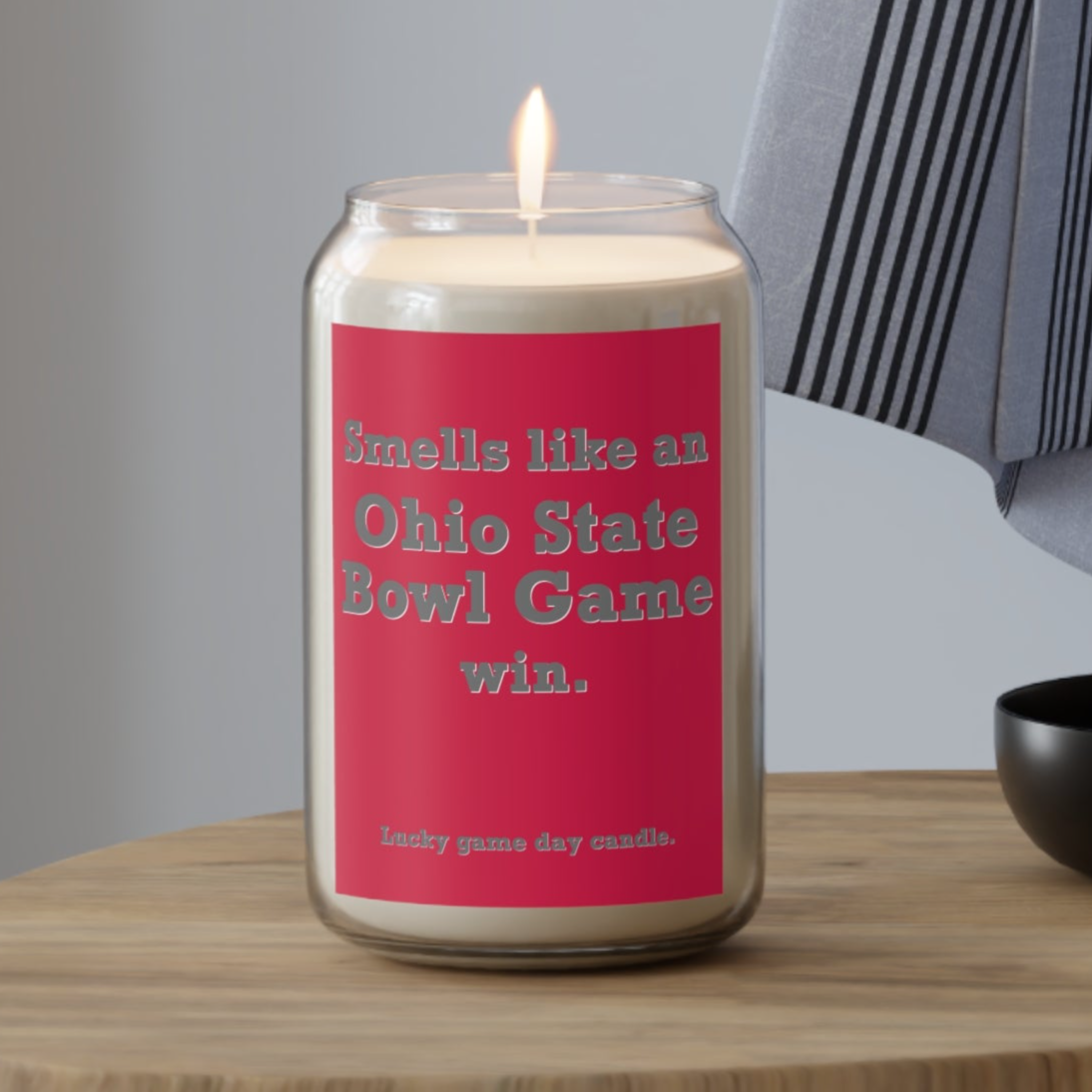 Ohio State Bowl Game - "Smells like an Ohio State Bowl Game win" scented candle (13.75 oz)